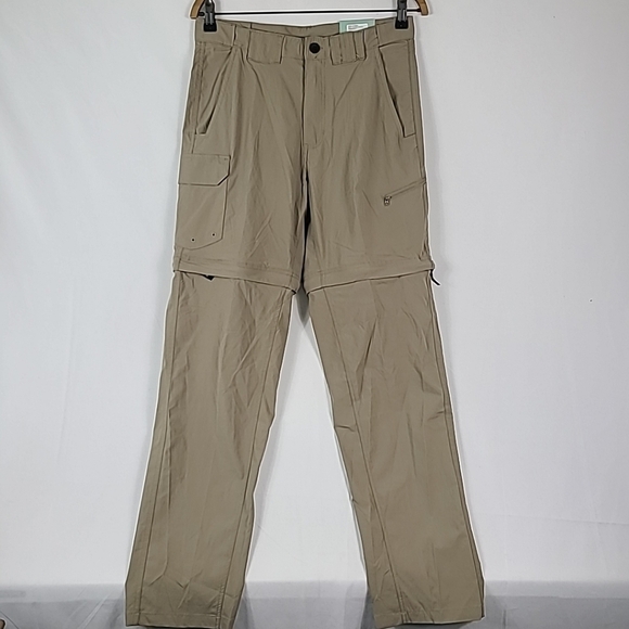 NWT Magellan Men's Back Country Pants Outdoor Fish Water Repel Sz S Timberwolf - Picture 1 of 9